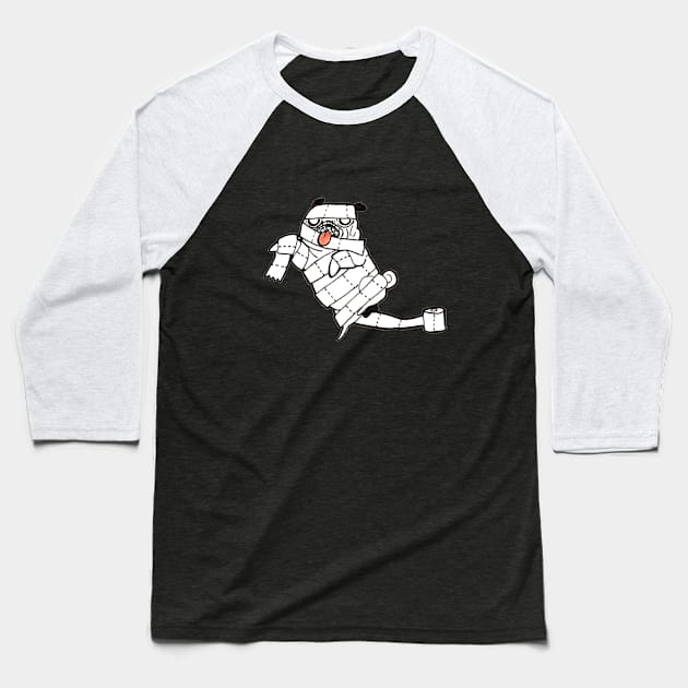 Toilet mummy Baseball T-Shirt by MightyFam